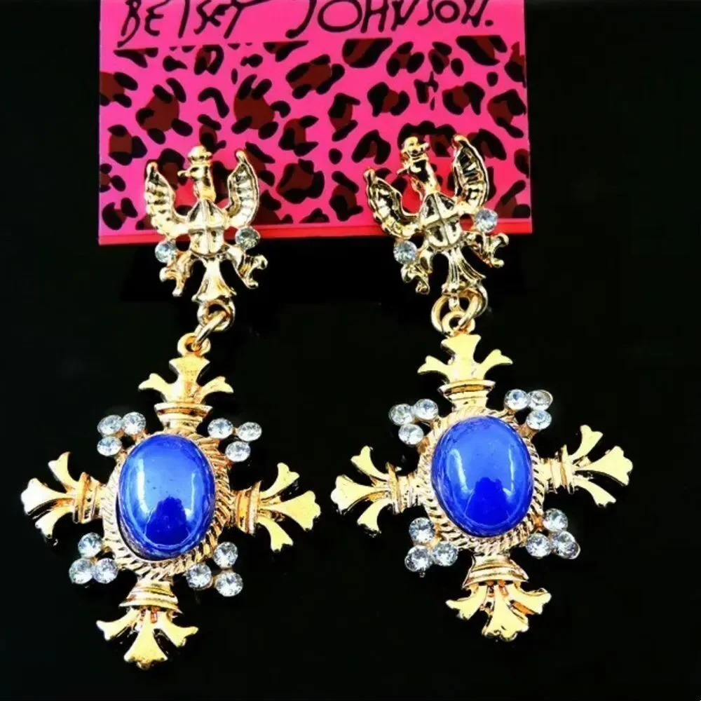 BJ BLUE EARRINGS NWT JUST IN! - Picture 1 of 6